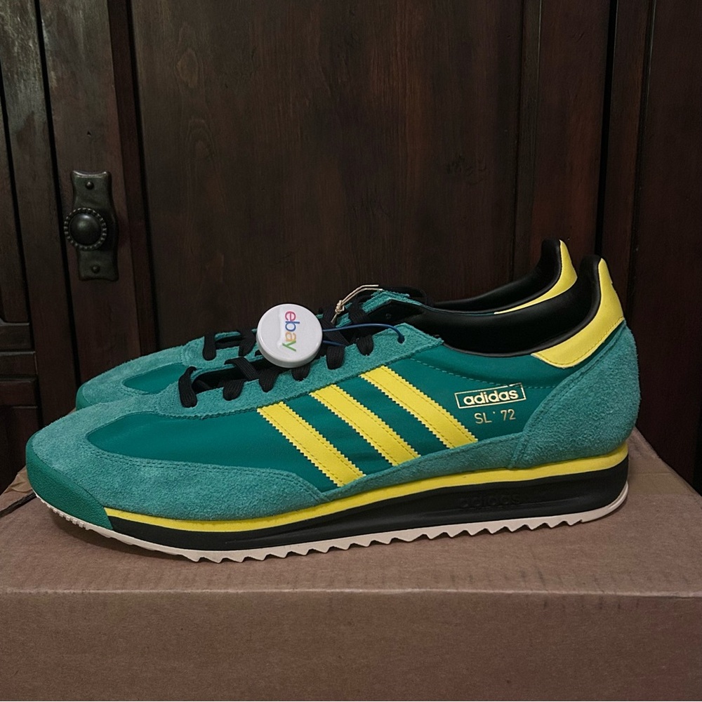 Adidas SL 72 Men's 14 in Green and Yellow - Picture 5 of 9